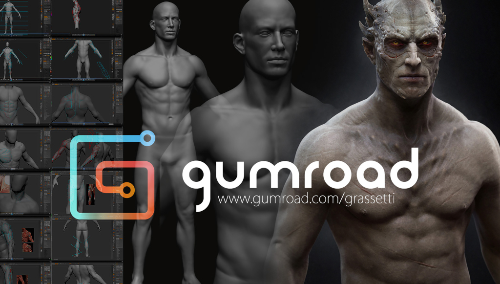 Анатомия и дизайн в Zbrush - Gumroad (RUS) (2014)_0.jpg